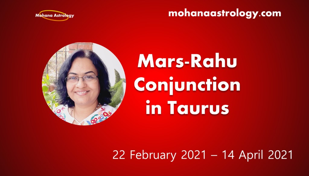 Mars-Rahu conjunction in Taurus 22 Feb to 14 April 2021 – Angarak&nbsp;Yoga