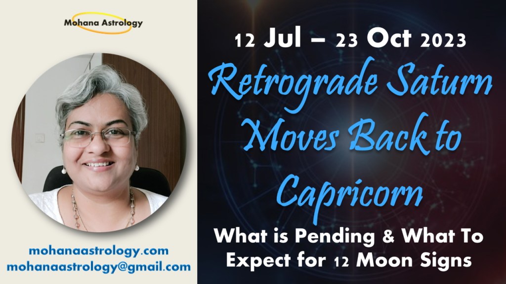 Retrograde Saturn Moves Back to Capricorn – July to Oct&nbsp;2022